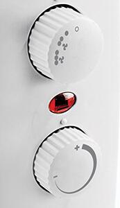 Argo Termoconvettore Stufa elettrica per Riscaldamento Potenza 2000 Watt con Termostato colore Bianco - Jazz