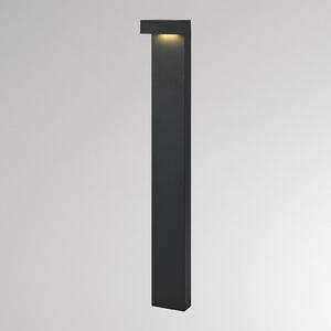 Molto Luce Lampione a LED ATO, altezza 85 cm, DALI, antracite, IP65, metallo dimmerabile, Nero, Alluminio, Moderno