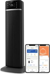 Philips Termoventilatore Ceramico a Torre Stufa Elettrica Oscillante, riscaldamento immediato in 2 secondi, AI per risparmio energetico, 5 funzioni