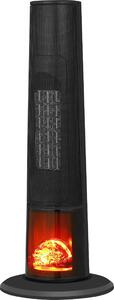 Ardes Termoventilatore Ceramico a Torre Stufa Effetto Fiamma 2000 Watt colore Grigio - AR4P22FP