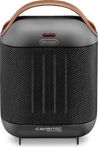 De Longhi Termoventilatore Ceramico Stufa elettrica Caldobagno Potenza 1800 Watt Ventilazione estiva Termostato colore Antracite - HFX30C18.AG Caps