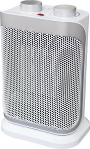 Argo Termoventilatore Ceramico Stufa elettrica Caldobagno Potenza 1500 Watt Oscillante con Termostato colore Bianco Argento - Boogie