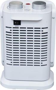 Argo Termoventilatore Ceramico Stufa elettrica Caldobagno Potenza 1500 Watt Oscillante con Termostato colore Bianco Argento - Boogie