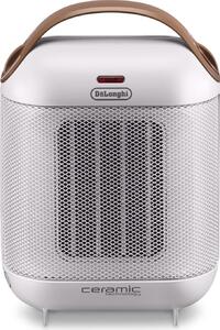 De Longhi Termoventilatore Ceramico Stufa elettrica Caldobagno Potenza 1800 Watt Ventilazione estiva Termostato colore Bianco - HFX30C18.IW Capsule