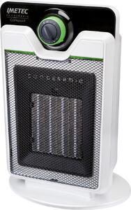 Imetec Termoventilatore Ceramico Stufa elettrica Caldobagno Potenza 2000 watt colore Nero Bianco - CFH1 100