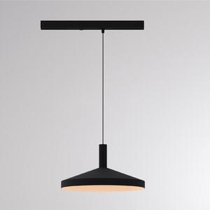 Molto Luce Lampada a sospensione su binario LED LORA III, nera, Ø 36 cm, 40°, CCT, III, Nero, Soggiorno / Sala da pranzo, Metallo, Moderno