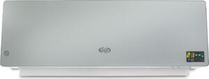 Argo Termoventilatore da parete Ceramico Stufa elettrica Potenza 2000 Watt con Telecomando e Timer - CHIC SILVER ECO