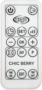 Argo Termoventilatore da parete Ceramico Stufa elettrica Potenza 2000 Watt con Telecomando e Timer - CHIC BERRY
