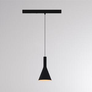 Molto Luce Lampada a sospensione su binario LED LORA I, nera, Ø 15 cm, 40° CCT, trifase I, Nero, Soggiorno / Sala da pranzo, Metallo, Moderno