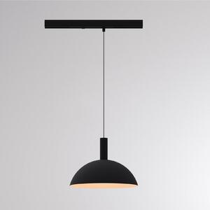 Molto Luce Lampada a sospensione su binario LED LORA II, nera, Ø 24 cm, 40°, CCT, trifase II, Nero, Soggiorno / Sala da pranzo, Metallo, Moderno