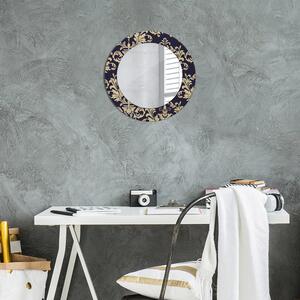 Specchio rotondo cornice con stampa Pattern floreale fi 50 cm