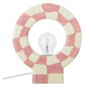 Lampada da tavolo rosa (altezza totale 23,5 cm) Vialini – Bloomingville