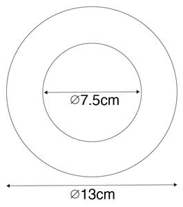 Set di 6 distanziatori neri per faretti da incasso 7,5 - 13 cm - Spacer