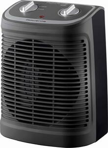 Rowenta Termoventilatore Stufa elettrica Caldobagno Potenza 2400 Watt con Termostato colore Nero / Grigio - SO2330 Instant Comfort 2400