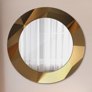 Specchio tondo con decoro Astrazione d'oro fi 50 cm