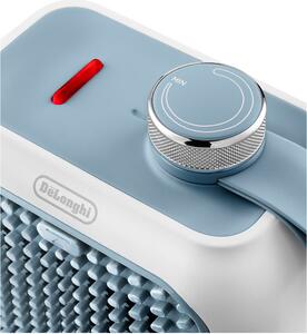 De Longhi Termoventilatore Stufa elettrica da Pavimento Potenza 350 watt colore Azzurro - HFX 10B03.LB