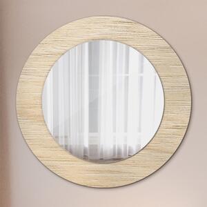 Specchio rotondo stampato Legna leggera fi 50 cm