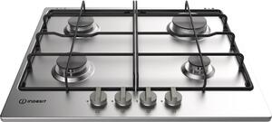 Indesit THP 642 IX/I Serie Inox Piano Cottura 4 Fuochi a Gas 60 cm colore Inox