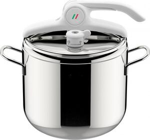 LAGOSTINA Pentola a Pressione in Acciaio Inox 7 Litri cm 22 2 Manici - Itala Eco Lagoeasy'up