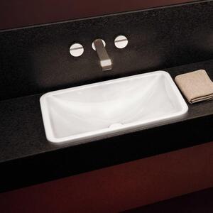 Villeroy & Boch Loop&Friends - Lavabo da incasso, 605x410 mm, senza sfioratore, CeramicPlus, bianco alpino 4A6501R1