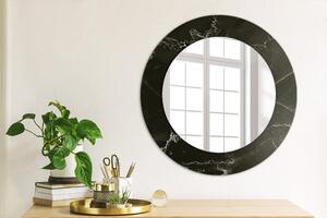 Specchio rotondo stampato Pietra di marmo fi 50 cm