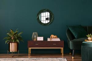 Specchio tondo con decoro Marmo verde fi 50 cm
