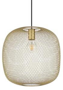 Net sospensione in rete metallica 1 luce attacco e27 34cm oro