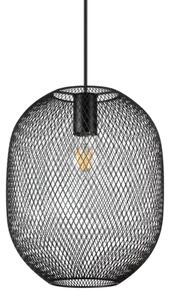 Net sospensione in rete metallica 1 luce attacco e27 24,5cm nera