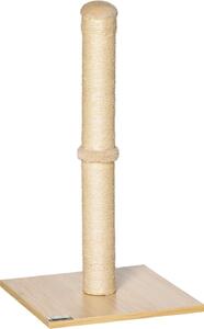 AllMyPets Tiragraffi per Gatti con Palo in Sisal Alto 60 cm e Base in Truciolato colore Beige - U486455