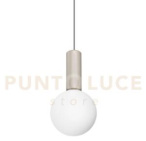 Odeon sospensione led 3000k 8w 1250 lm 1 luce bianco in metallo e 