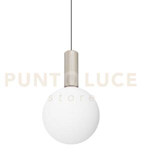 Odeon sospensione led 3000k 8w 1250 lm 1 luce bianco in metallo e 