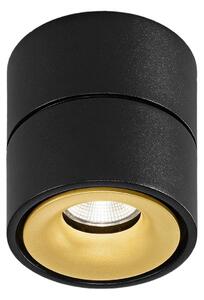 Egger Licht Egger DLS Faretto da soffitto LED Clippo, nero-oro, 2.700K