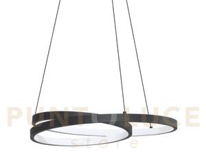 Oz lampadario a sospensione led smd 38 w on-off 4350 lm 3000 k nero