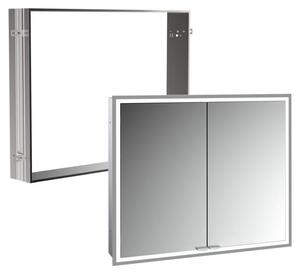 Specchio da bagno Kronenbach Cube 2.0, 80 cm, con telaio da incasso, a 2 ante
