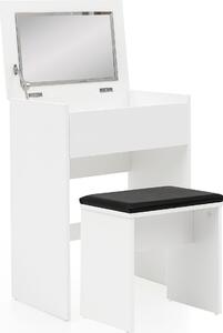 Tavolino da toilette WL5.730 60x81x40 cm Bianco Consolle in legno