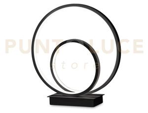 Oz lampada da tavolo led smd 22 w on-off 2500 lm 2700 k nero