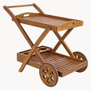 Carrello da portata in legno di acacia Noemi
