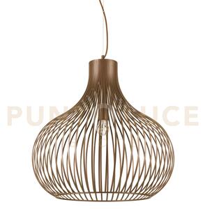 Onion sospensione in metallo marrone 1 luce attacco e27 59,5cm