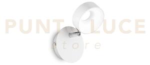 Oby applique a parete bianco orientabile 1 luce led 3000k 6w 700 l