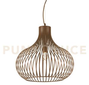 Onion sospensione in metallo marrone 1 luce attacco e27 47cm