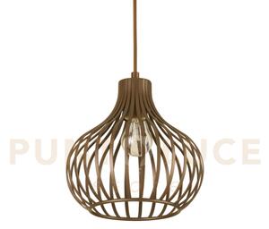 Onion sospensione in metallo marrone 1 luce attacco e27 23,5cm