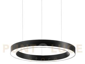 Oracle sospensione led 3000k 28w 3200 lm nera d.50cm