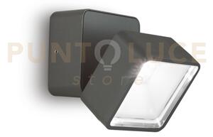 Omega square applique da esterno ip54 led 7w 610lm 4000k antracite