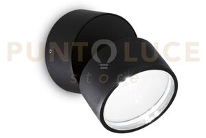 Omega round applique da esterno ip54 led 7w 610lm 4000k nero