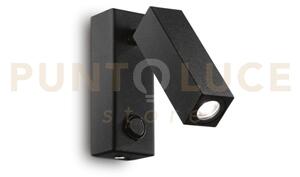 Page applique a parete con interruttore orientabile led 3000k 3w 2