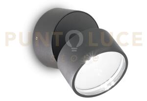 Omega round applique da esterno ip54 led 7w 560 lm 3000k antracite
