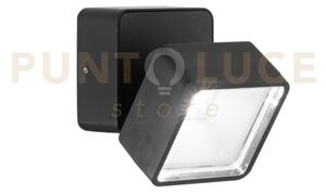 Omega square applique da esterno ip54 led 7w 610lm 4000k nero