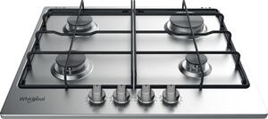 Whirlpool TKRL650IX Piano Cottura 4 Fuochi a Gas Larghezza 60 cm colore Inox