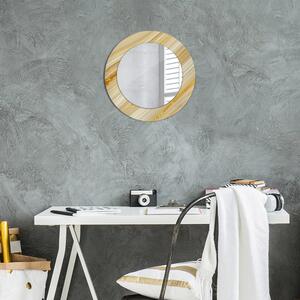 Specchio tondo con decoro Abstract dorato fi 50 cm