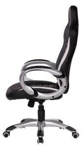 AMSTYLE sedia da ufficio/sedia RACER look pelle, nero